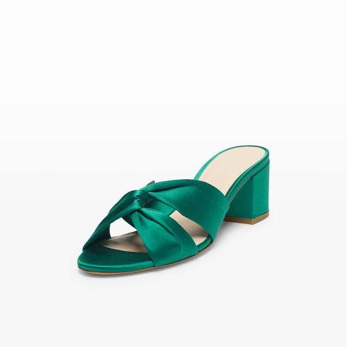 Club Monaco Color Green Emberlynn Satin Slide