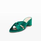 Club Monaco Color Green Emberlynn Satin Slide