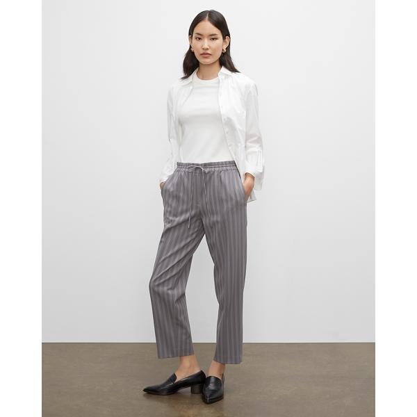 Club Monaco Pinstriped Tailored Joggers