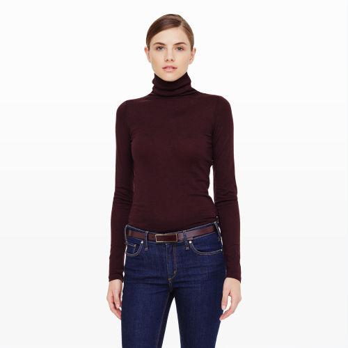 Club Monaco Color Red Julie Solid Turtleneck