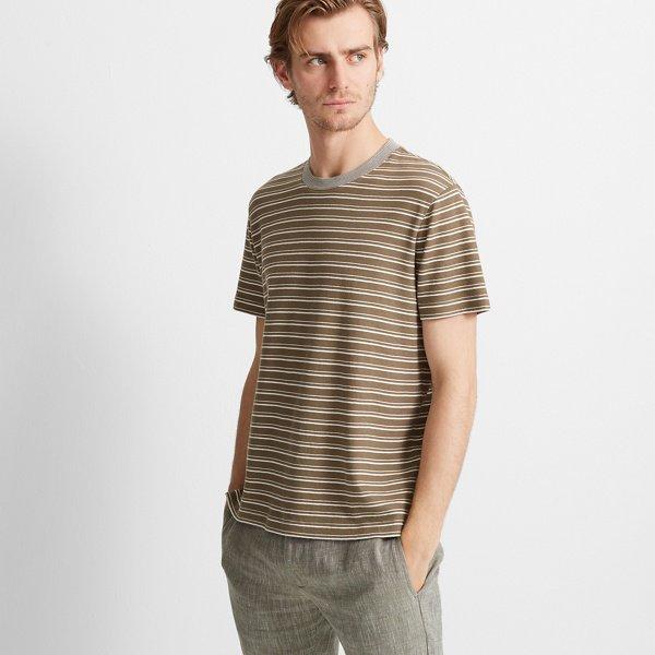 Club Monaco Cardamom Multi-stripe Tee
