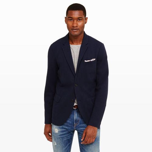 Club Monaco Color Blue Piqu Blazer