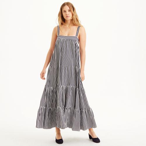 Club Monaco Color Blue Mds Stripes Wyatt Cami Dress