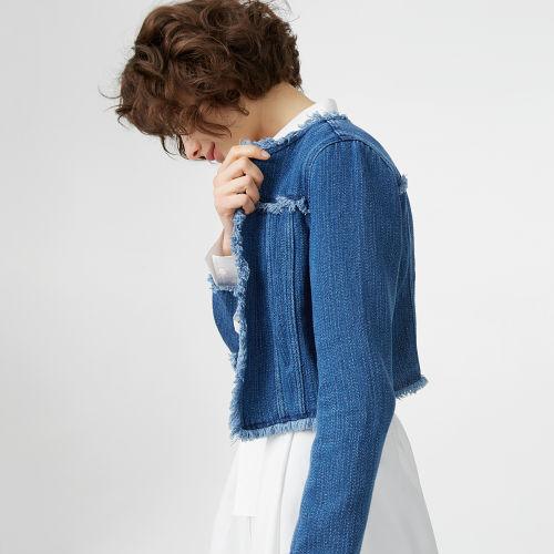 Club Monaco Color Denim Blue Heather Caddenza Jacket