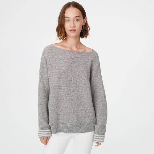 Club Monaco Donah Striped Cashmere Sweater