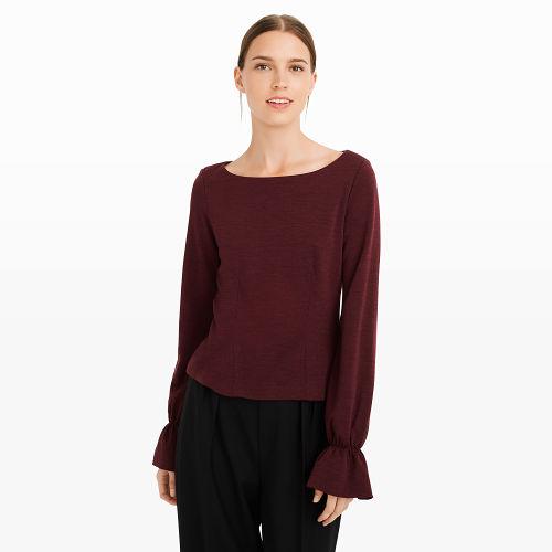 Club Monaco Color Rouge Heather Reeta Top