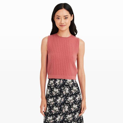Club Monaco Color Rouge Yanessa Sweater Tank