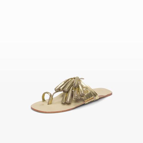 Club Monaco Color Gold Figue Scaramouche Sandal