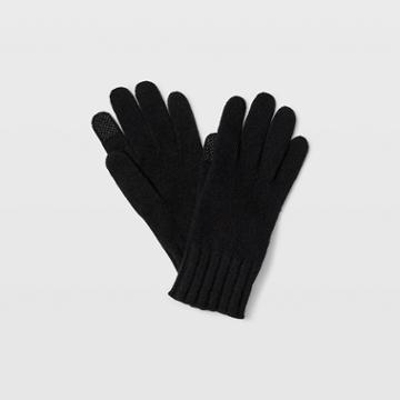 Club Monaco Black Portolano Cashmere Glove