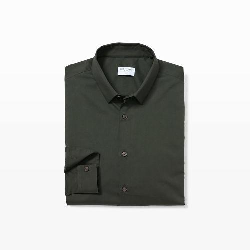 Club Monaco Color Jasper Slim Mini-collar Poplin Shirt