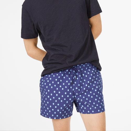 Club Monaco Color Blue Arlen Ditzy Dot Swim Trunk