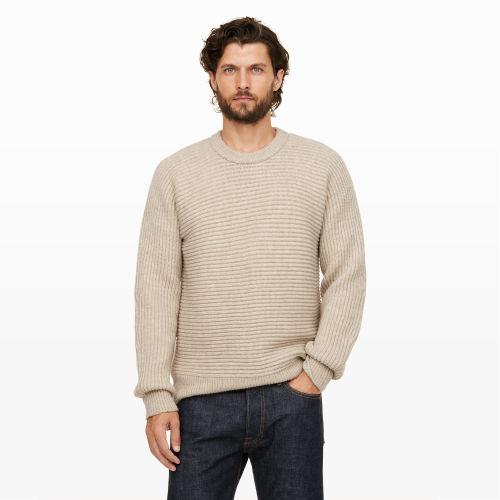 Club Monaco Color White Horizontal Shaker Crew