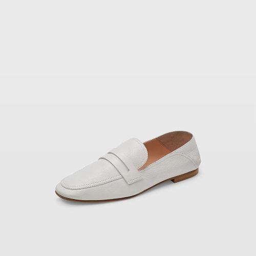 Club Monaco Color White Kedda Leather Loafer