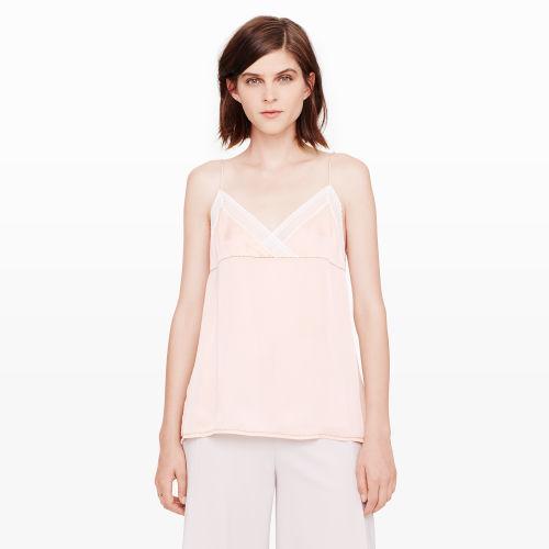 Club Monaco Color Rosebud Lindy Silk Camisole