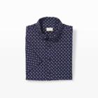 Club Monaco Color Blue Short Sleeve Floral Shirt