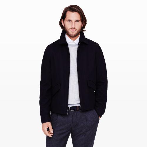 Club Monaco Color Blue Wool Bomber