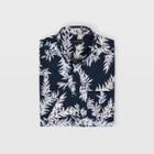 Club Monaco Navy Multi Slim Bosque Floral Shirt