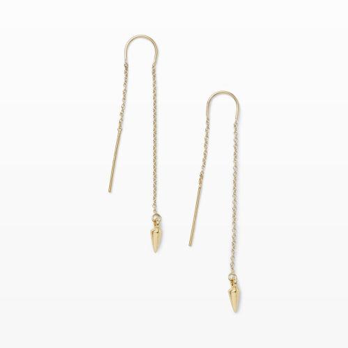 Club Monaco Color Gold Bing Bang Threader Earrings In Size One Size