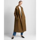Club Monaco Brown Double-breasted Long Trench