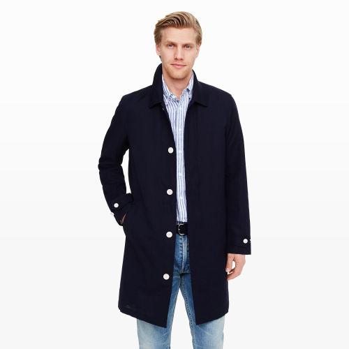 Club Monaco Color Blue Lightweight Trench Coat
