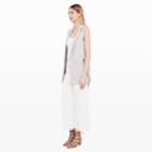 Club Monaco Color Pale Flax Vonna Side-tie Vest