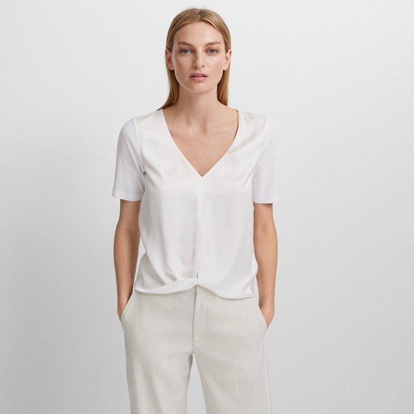 Club Monaco White Sheylena Top