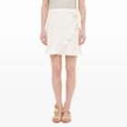 Club Monaco Color White Noraleen Ruffle Wrap Skirt