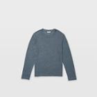 Club Monaco Scout Blue Long-sleeve Linen Crew