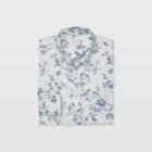 Club Monaco Color White Multi Slim Vintage Floral Shirt
