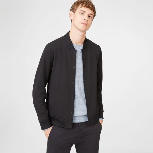 Cl Color Black Clean Varsity Bomber