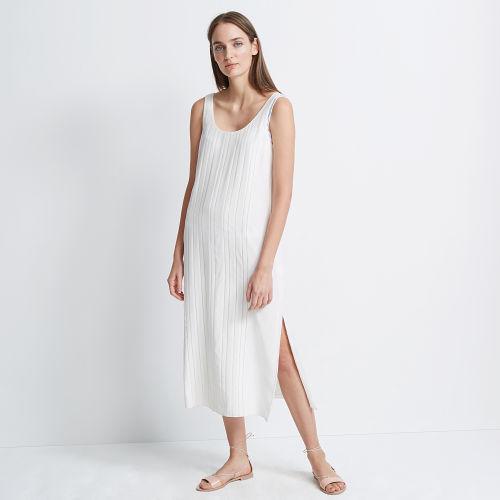 Club Monaco Color White Lorrenah Silk Dress