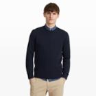 Ib Color Blue Rib-stitch Sweater