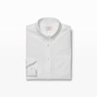Club Monaco Color White Slim Poplin Shirt