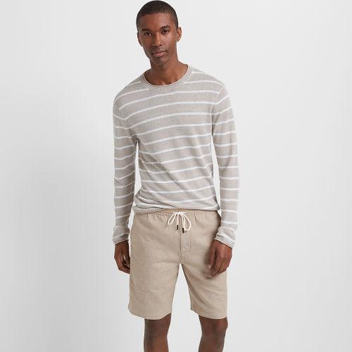 Club Monaco Linen Rollneck Stripe Sweater