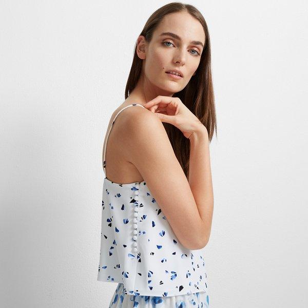 Club Monaco White Multi Elyne Top