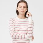 Club Monaco Color Red/white Mackenzie Stripe Sweater