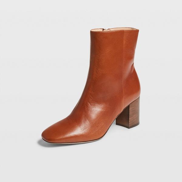 Club Monaco Chestnut Payton Leather Boot