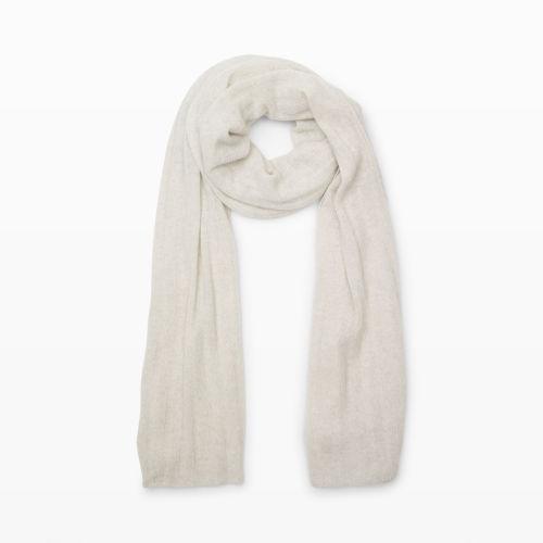 Club Monaco Color White Adele Rib Cashmere Scarf In Size One Size