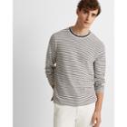Club Monaco Navy Long-sleeve Refined Trim Crew