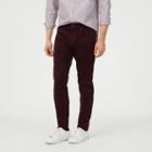 Club Monaco Color Purple Super Slim Corduroy Pant