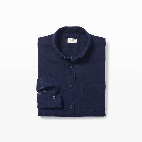 Club Monaco Slim Double-face Indigo Shirt