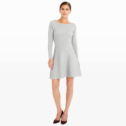 Club Monaco Color Silver Shineade Dress
