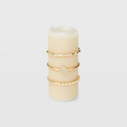 Club Monaco Color Gold Serefina Disk Ring Set