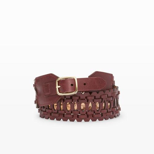 Club Monaco Color Purple Nolly Leather Belt