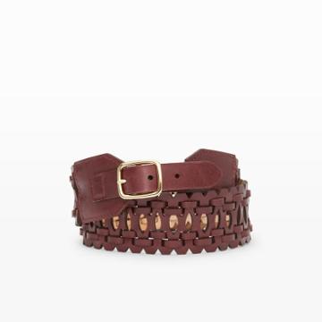 Club Monaco Color Purple Nolly Leather Belt