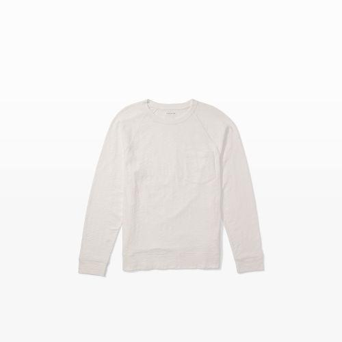 Club Monaco Color White Slub Pocket Pullover