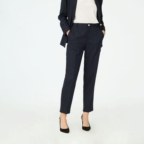 Club Monaco Color Blue Borrem Pin-dot Pant