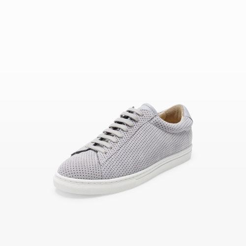 Club Monaco Color Grey Zespa Perforated Suede Sneaker
