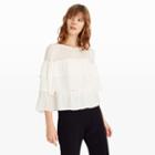 Club Monaco Color White Zamoen Top