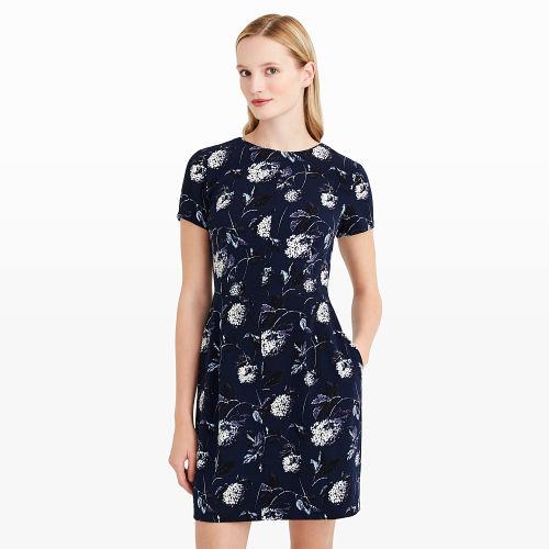 Club Monaco Color Navy Willa Dress